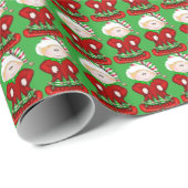 Kerstavond patroon Vakantiedrankpapier Cadeaupapier (Rol Hoek)