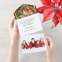 Kerstavond Religieuze Foto Mary Jesus Angels