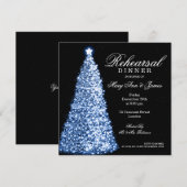 Kerstavond repetitie in blauw kaart (Voorkant / Achterkant)