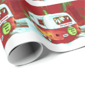  kerstavond Rode Groene Vakantie Cadeaupapier (Rol Hoek)