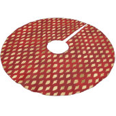 Kerstavond rode schattige sierbloemen kerstboom rok (Gekanteld)