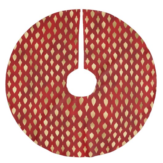 Kerstavond rode schattige sierbloemen kerstboom rok (Voorkant)