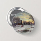 kerstavond ronde button 5,7 cm (Voorkant /achterkant)