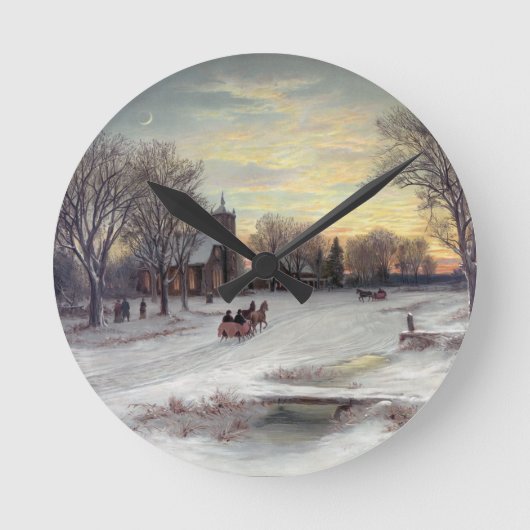 kerstavond ronde klok (Voorkant)