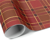 Kerstavond rood goud elegant cadeaupapier (Rol Hoek)