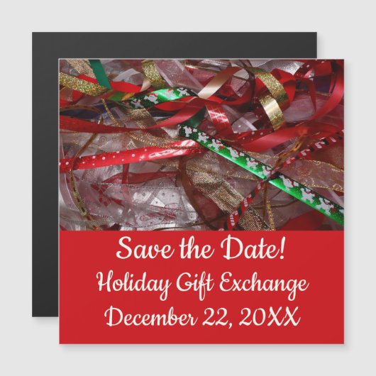 Kerstavond Rood Groen en Gold Holiday (Voorkant / Achterkant)