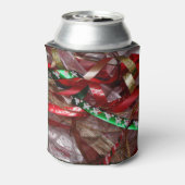 Kerstavond Rood Groen en Gold Holiday Blikjeskoeler (Blikje Achterkant)