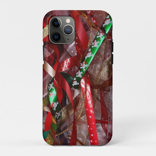 Kerstavond Rood Groen en Gold Holiday Case-Mate iPhone Case (Achterkant)