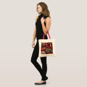 Kerstavond Rood Groen en Gold Holiday Tote Bag (Voorkant (model))