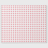 Kerstavond roodwitte kerstcadeau met een kerstcade cadeaupapier (Vlak)