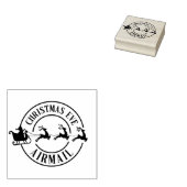 Kerstavond Santa Mail luchtpostzegel Rubberstempel (Gestempeld)