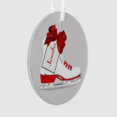 Kerstavond Schaatsen Ronde acrylversiering Ornament (voorkant)
