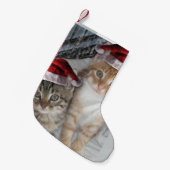 Kerstavond schattige katten kleine kerstsok (Voorkant (Hangend))