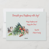 Kerstavond Shenanigans met Aussies Kaart (Achterkant)