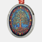 Kerstavond-sierboom Metalen Ornament (Links)