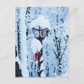 Kerstavond Sneeuwval Feestdagenkaart (Voorkant)