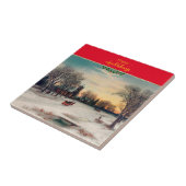 kerstavond tegeltje (Zijkant)