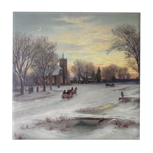 kerstavond tegeltje (Voorkant)