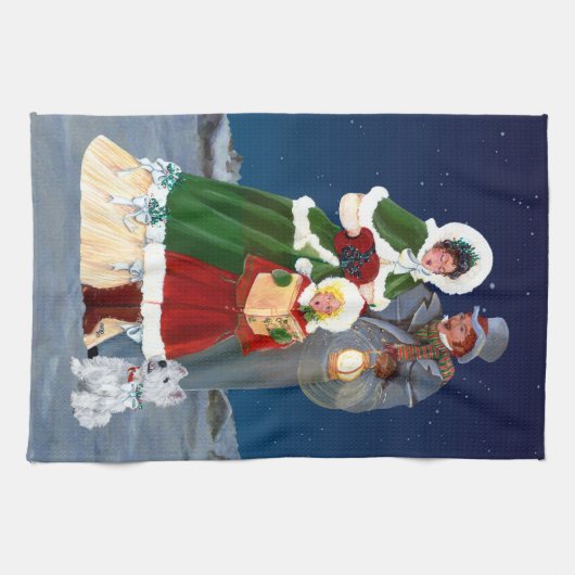 kerstavond theedoek (Horizontaal)
