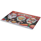 Kerstavond Trekbordcadeau | Melk en koekjes Snijplank (Hoek)