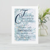 kerstavond | Uitnodiging voor feestjes (Staand voorkant)