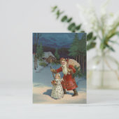 kerstavond |  vakantie briefkaart (Staand voorkant)