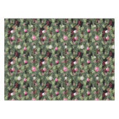 Kerstavond Vakantie Chic Waterverf Floral Patroon Tafelkleed (Voorkant (Horizontaal))