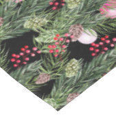 Kerstavond Vakantie Chic Waterverf Floral Patroon Tafelkleed (Gekanteld)