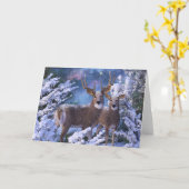 "Kerstavond" Vakantie Groet Kaart (Gele Bloem)