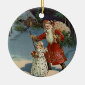 kerstavond |  vakantie keramisch ornament (Voorkant)
