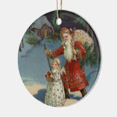 kerstavond |  vakantie keramisch ornament (Links)