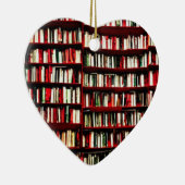 Kerstavond van Book Lover Keramisch Ornament (Rechts)