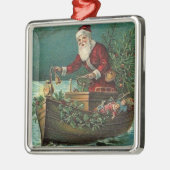 Kerstavond van Cajun Metalen Ornament (Links)