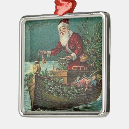 Kerstavond van Cajun Metalen Ornament (Links)