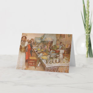 Kerstavond van Carl Larsson, Feestdagen Kaart