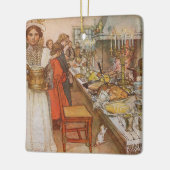 Kerstavond van Carl Larsson,  Feestdagen Keramisch Ornament