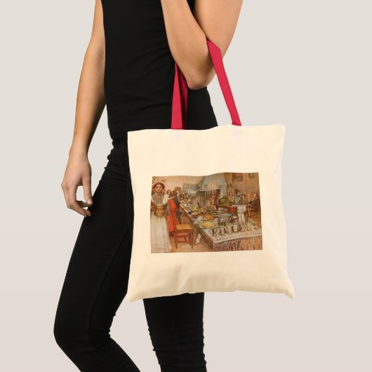 Kerstavond van Carl Larsson,  Feestdagen Tote Bag (Voorkant (product))