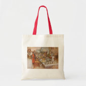 Kerstavond van Carl Larsson,  Feestdagen Tote Bag (Voorkant)