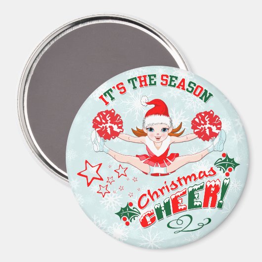 Kerstavond van Cheerleader Magneet (Voorkant / Achterkant)