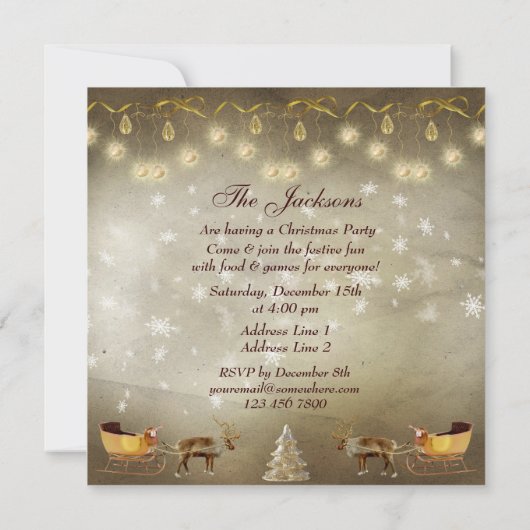 Kerstavond van Classy en Slaapse Kaart (Achterkant)