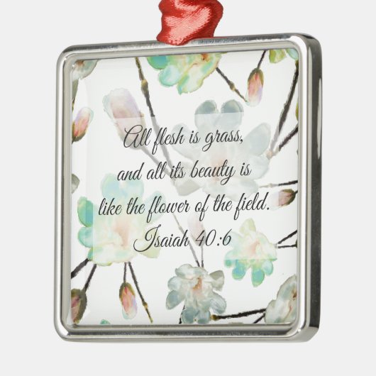 Kerstavond van de Bijbel van het Magnolia Pattern Metalen Ornament (Links)