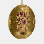 Kerstavond van de deelstaat Ohio Keramisch Ornament (Rechts)