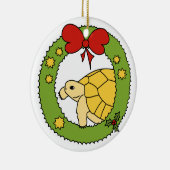 Kerstavond van de Griekse Golden Keramisch Ornament (Rechts)