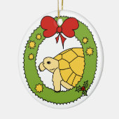 Kerstavond van de Griekse Golden Keramisch Ornament (Links)