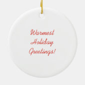 Kerstavond van de Griekse Golden Keramisch Ornament (Achterkant)