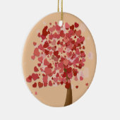 Kerstavond van de Harten Keramisch Ornament (Rechts)