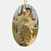 Kerstavond van het Barok-Rococo-paleis Keramisch Ornament (Links)