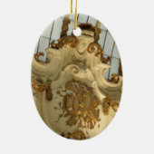 Kerstavond van het Barok-Rococo-paleis Keramisch Ornament (Achterkant)