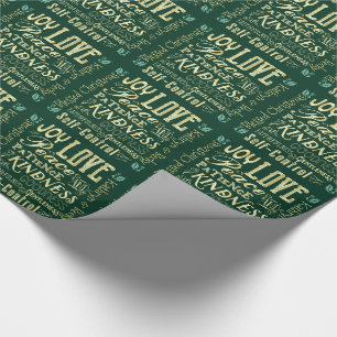 Kerstavond van het Gedistilleerde Goud Cadeaupapier