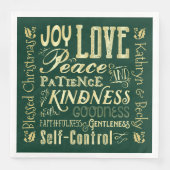 Kerstavond van het Gedistilleerde Goud Servet (Voorkant)